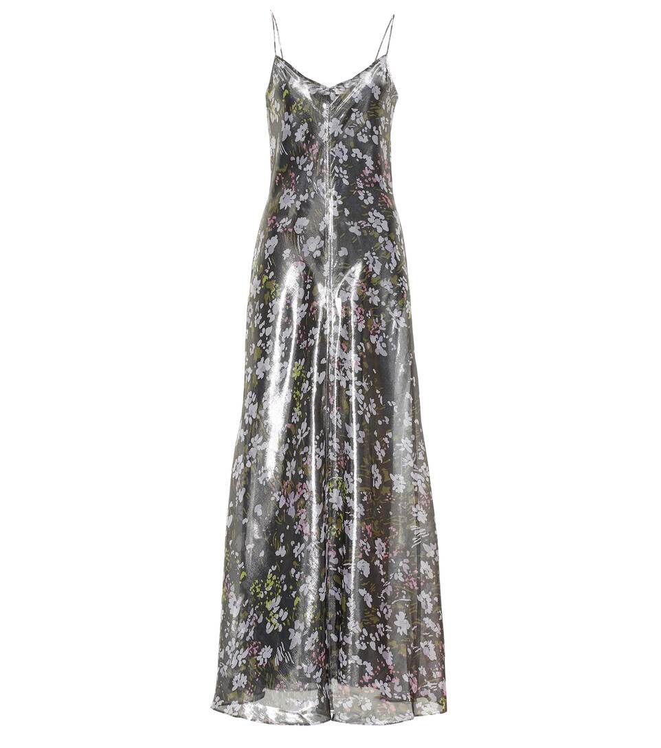 Metallic silk dress | Mytheresa (UK)