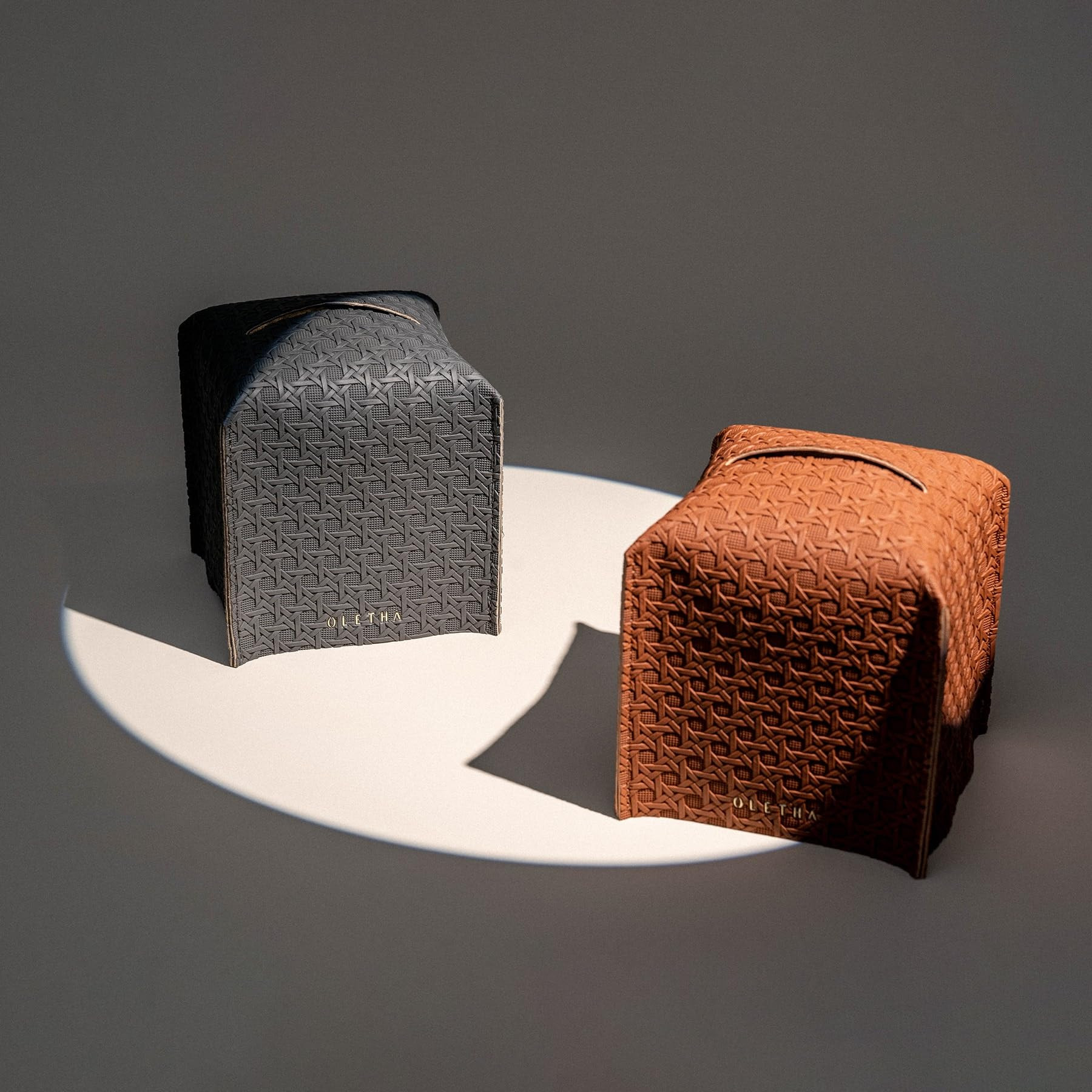 OLETHA Square Tissue Box Cover - Aesthetic Desk Decor for Room, Home & Office - Tissues Cube Boxe... | Amazon (US)