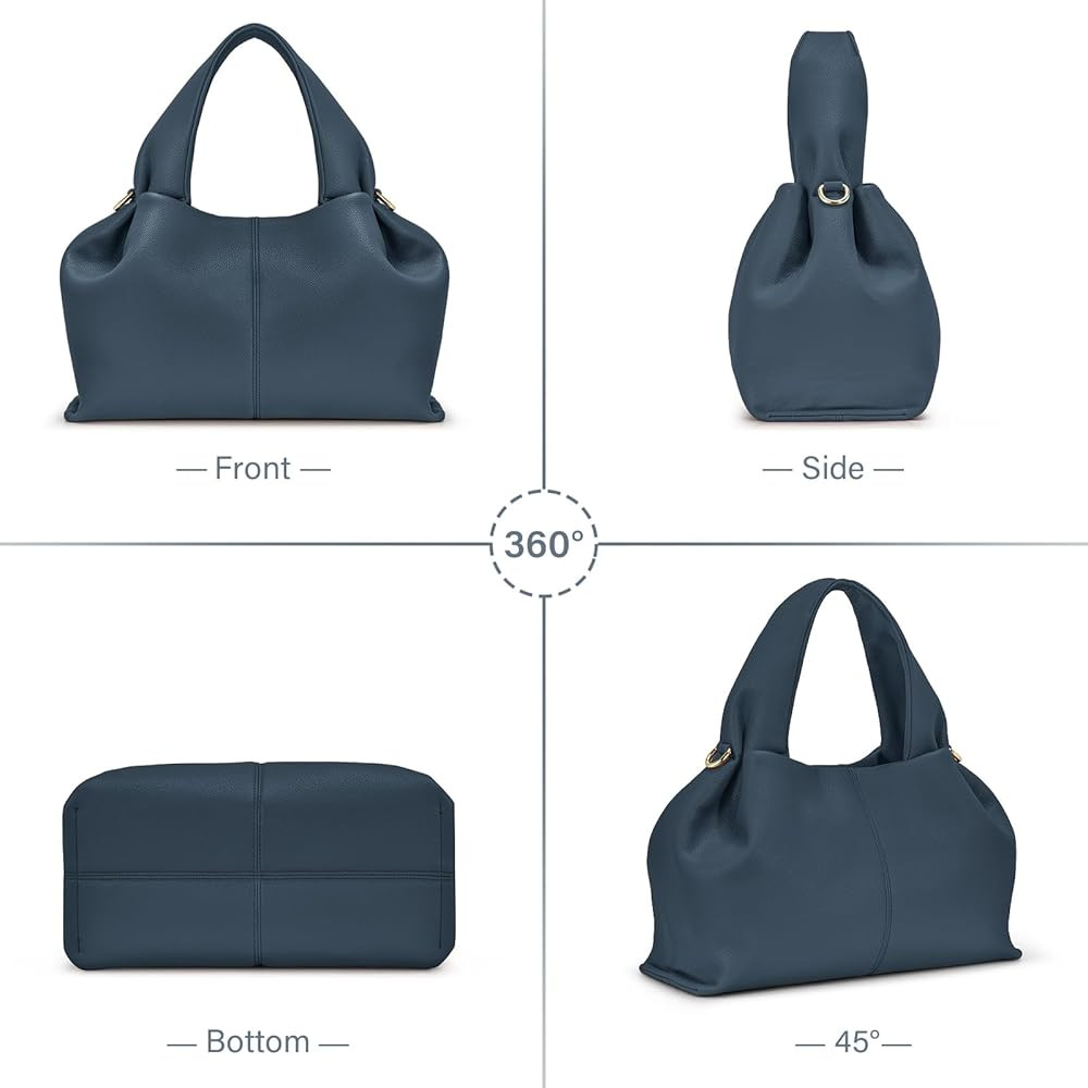 oscaurt Purses and Handbags for Women Trendy Dumpling Cloud Bag Chic PU Leather Tote Shoulder Bag... | Amazon (US)