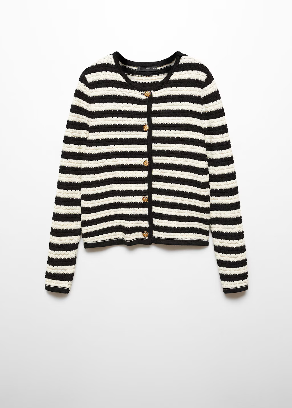 striped cardigan with jewel buttons -  Women | Mango USA | MANGO (US)