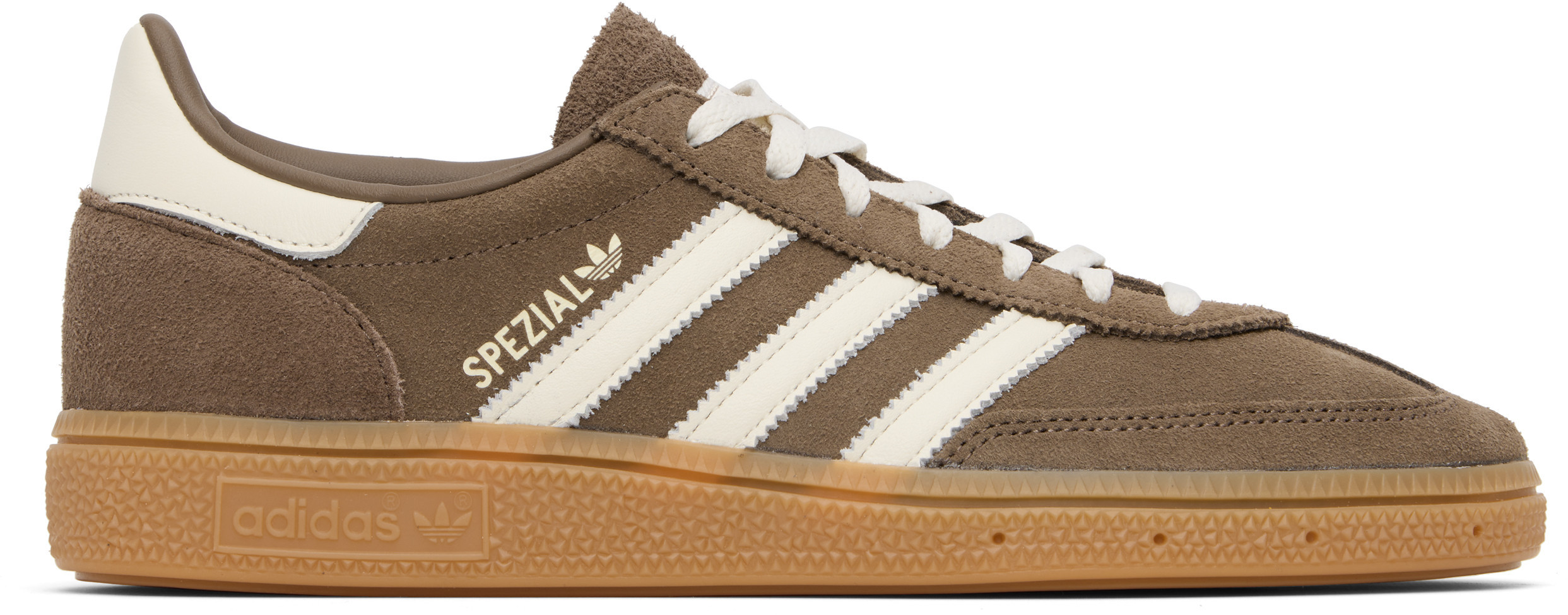 adidas Originals Taupe & White Handball Spezial Sneakers | SSENSE