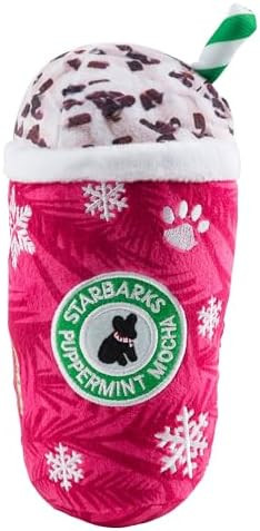 Haute Diggity Dog Starbarks Puppermint Mocha, Plush Holiday Christmas Dog Toys with Interactive S... | Amazon (US)
