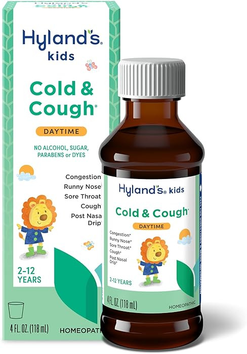 Hyland's Kids Cold and Cough, Daytime Cough Syrup Medicine for Kids Ages 2 and up, Decongestant, ... | Amazon (US)