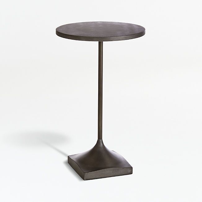 Prost Small Metal Round Drink Table + Reviews | Crate & Barrel | Crate & Barrel