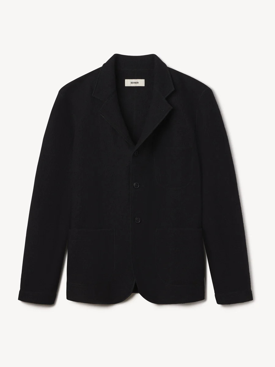 Black Felted Chore Coat | Buck Mason