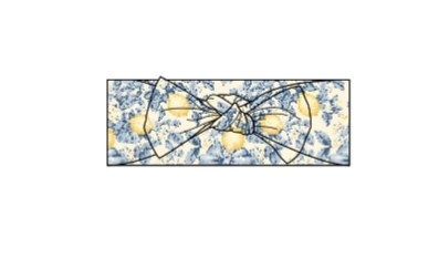 Pre-Order VINTAGE CITRUS TOILE DREAM BOW OS | Dream Big Little Co.