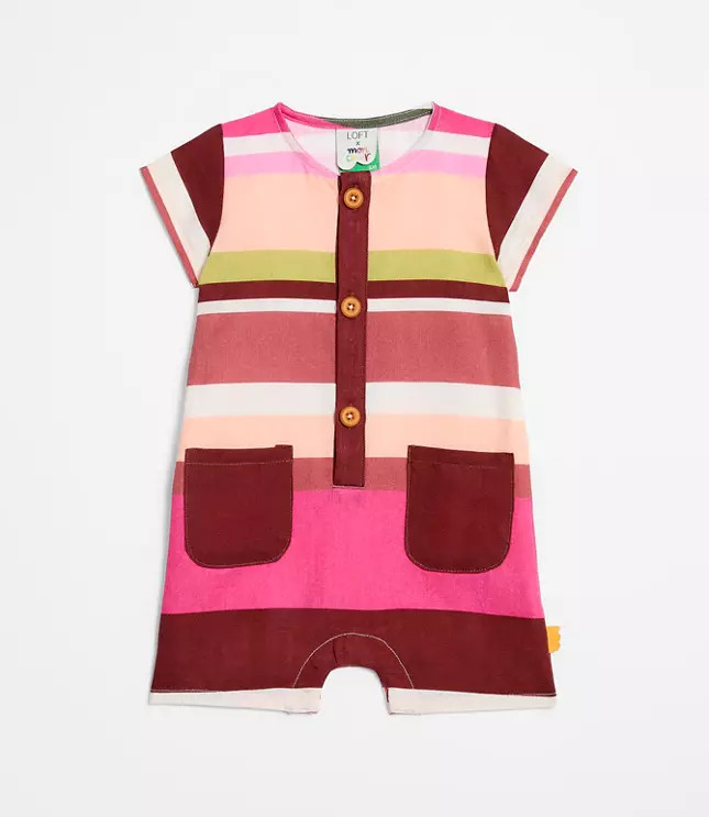 LOFT x Mon Coeur Linen Stripe Onesie | LOFT