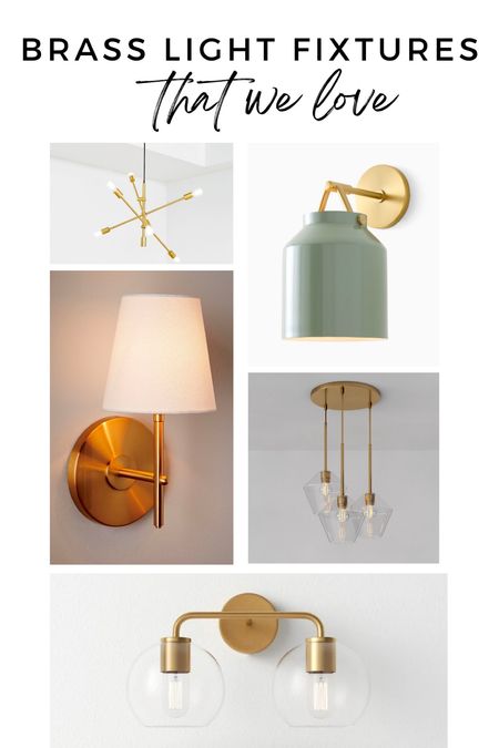 Our picks for brass light fixtures that we love! #LTKhome #LTKStyleShop 