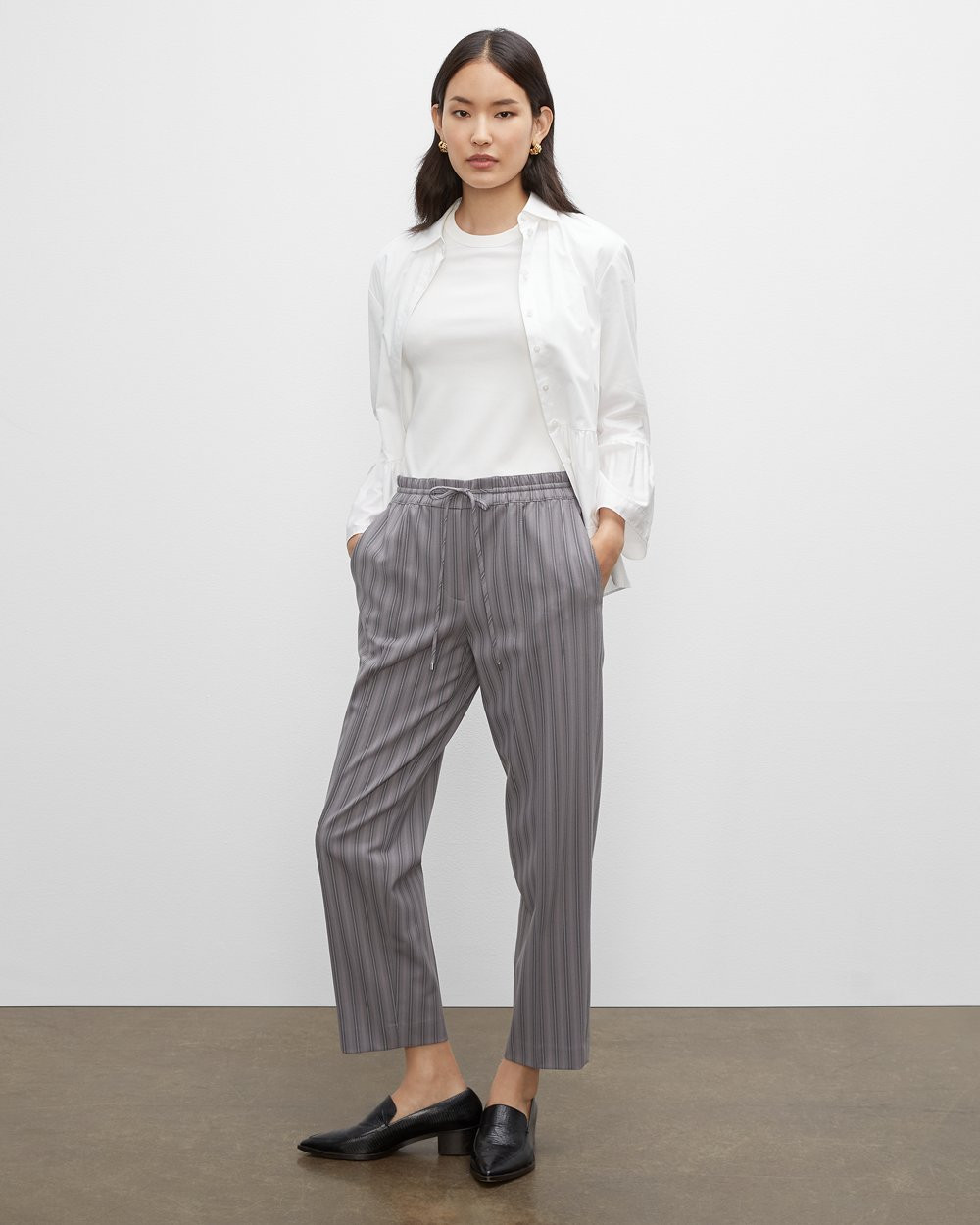 Pinstriped Tailored Joggers | Club Monaco (Global)