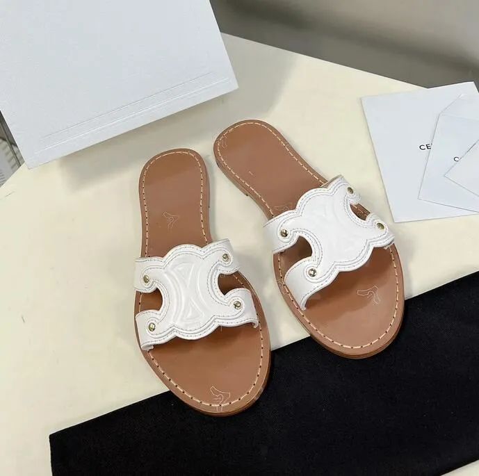 Luxury Brands TRIOMPHE Designer Slipper Soft Massage Slides Sandals Shoes Slide Summer Beach Outd... | DHGate