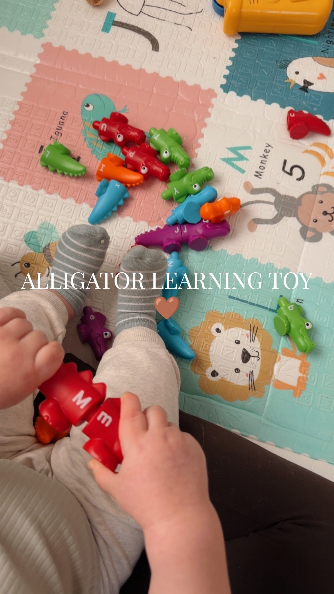 These alligators are the perfect toy! They help with fine motor skills, core skills, color recognition, and letter recognition! 

#LTKKids #LTKBaby