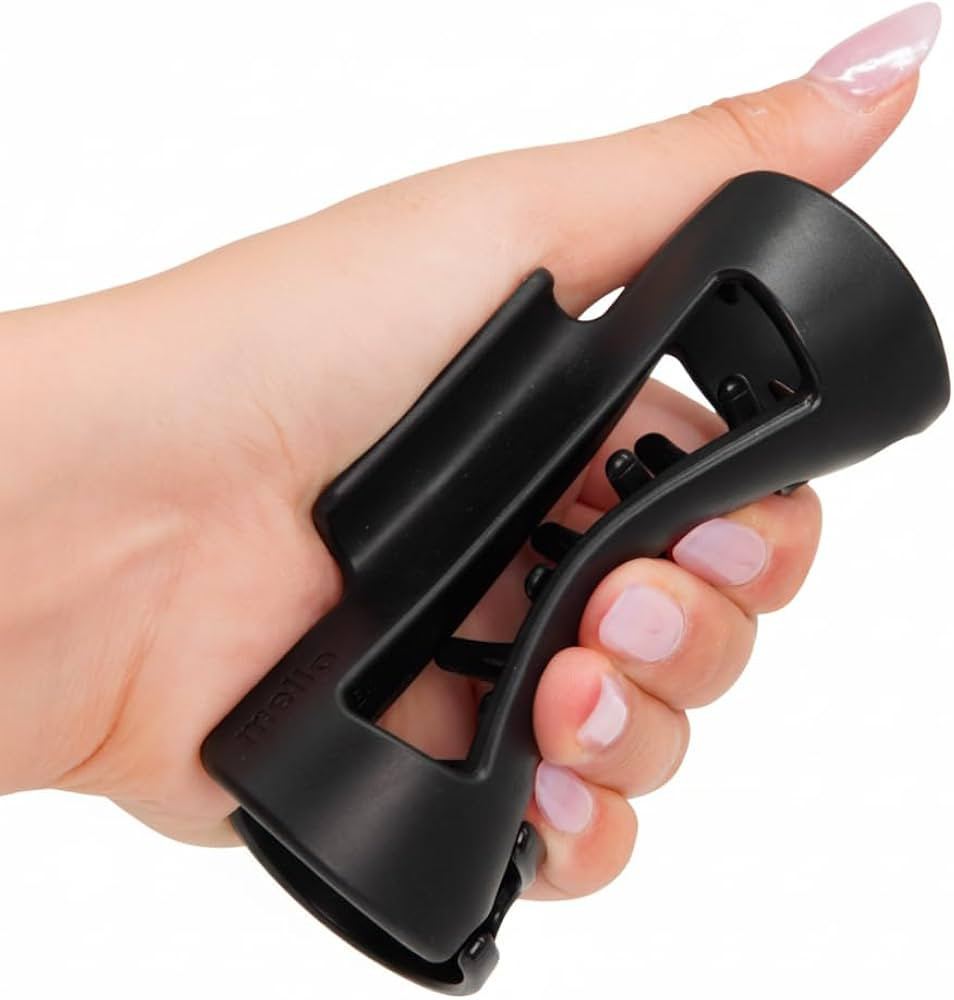 The Original Mello Hair Claw Clip Squishy Claw Clip Made in Korea Patent Pending 30021976 (Black,... | Amazon (US)