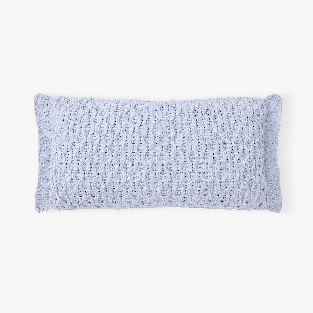 Chenille Knit Lumbar Pillow | Pottery Barn Teen