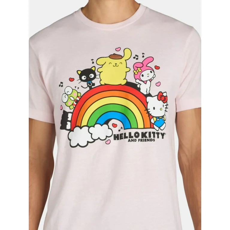 Hello Kitty & Friends Men's & Big Men's Graphic Tee Shirt, Sizes S-3XL | Walmart (US)