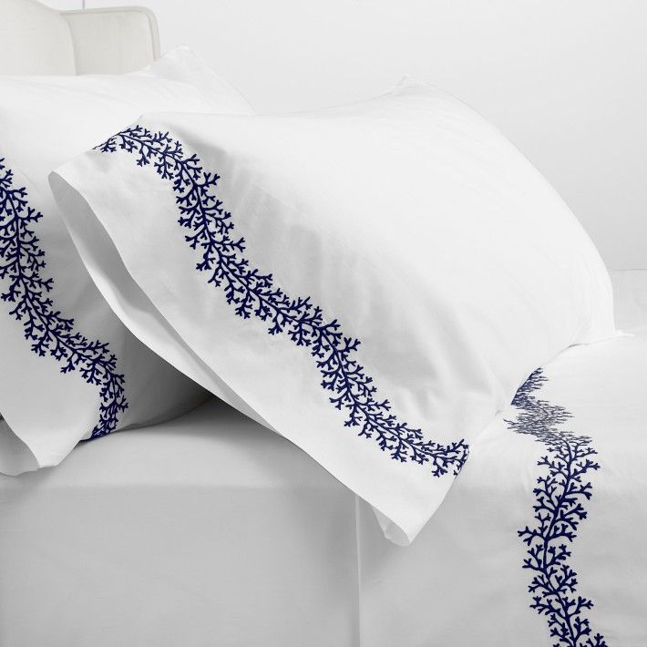 Marbella Percale Pillowcases, Set of 2 by Matouk® | Williams-Sonoma