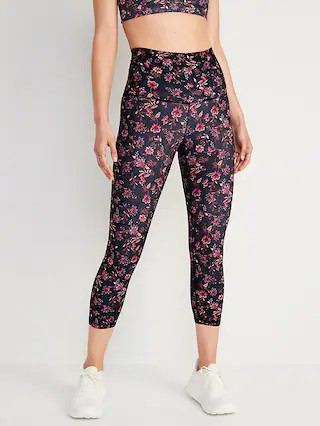 Extra High-Waisted PowerSoft Crop Hidden Pocket Leggings for Women | Old Navy (US)