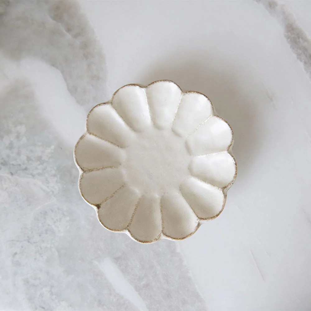 Small Ceramic Petal Plate | Roan Iris