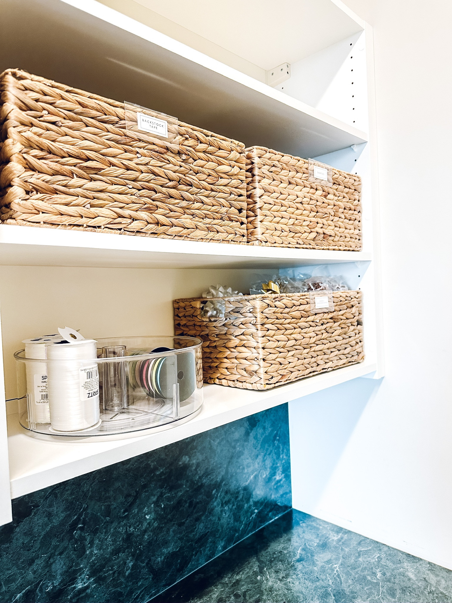 Storage organization✨ The Container Store Medium Water Hyacinth Bin Natural. IDESIGN Linus 9" Divided Turntable. The Home Edit By IDesign Clear Bin Clip. Amazon Vitalizart 3 Rolls Handmade Fringe Chiffon Silk Ribbon.

#LTKfamily #LTKhome #LTKkids