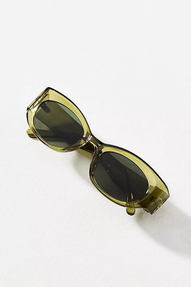 Translucent Oval Sunglasses | Anthropologie (US)