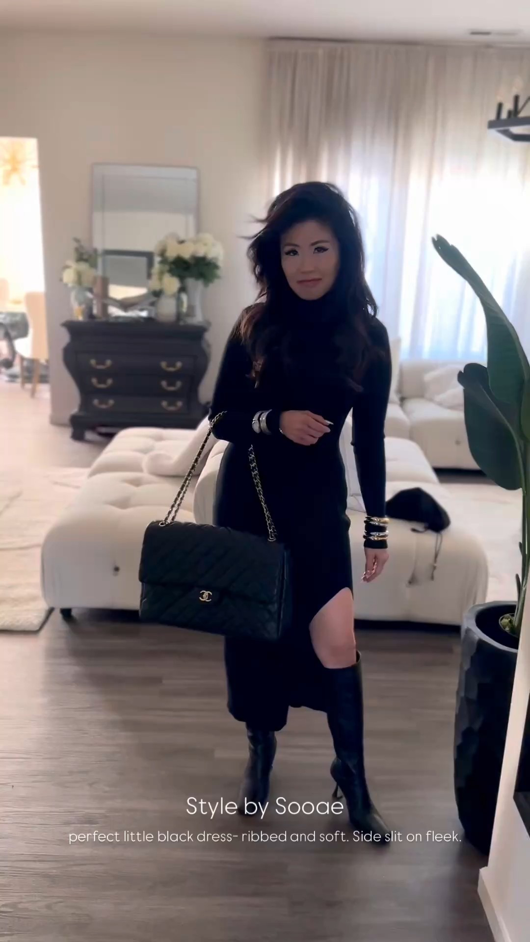 Perfect ribbed black dress with sexy side slit 🖤

#LTKSaleAlert #LTKFindsUnder100 #LTKPetite