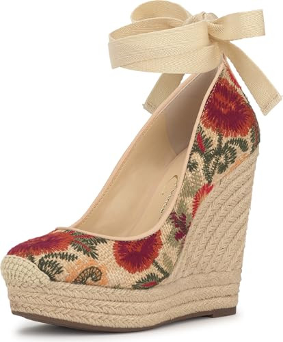 Jessica Simpson Zexie Espadrille Wedge, Natural, 6.5 | Amazon (US)