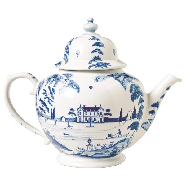 Country Estate Teapot - Delft Blue | Wayfair North America