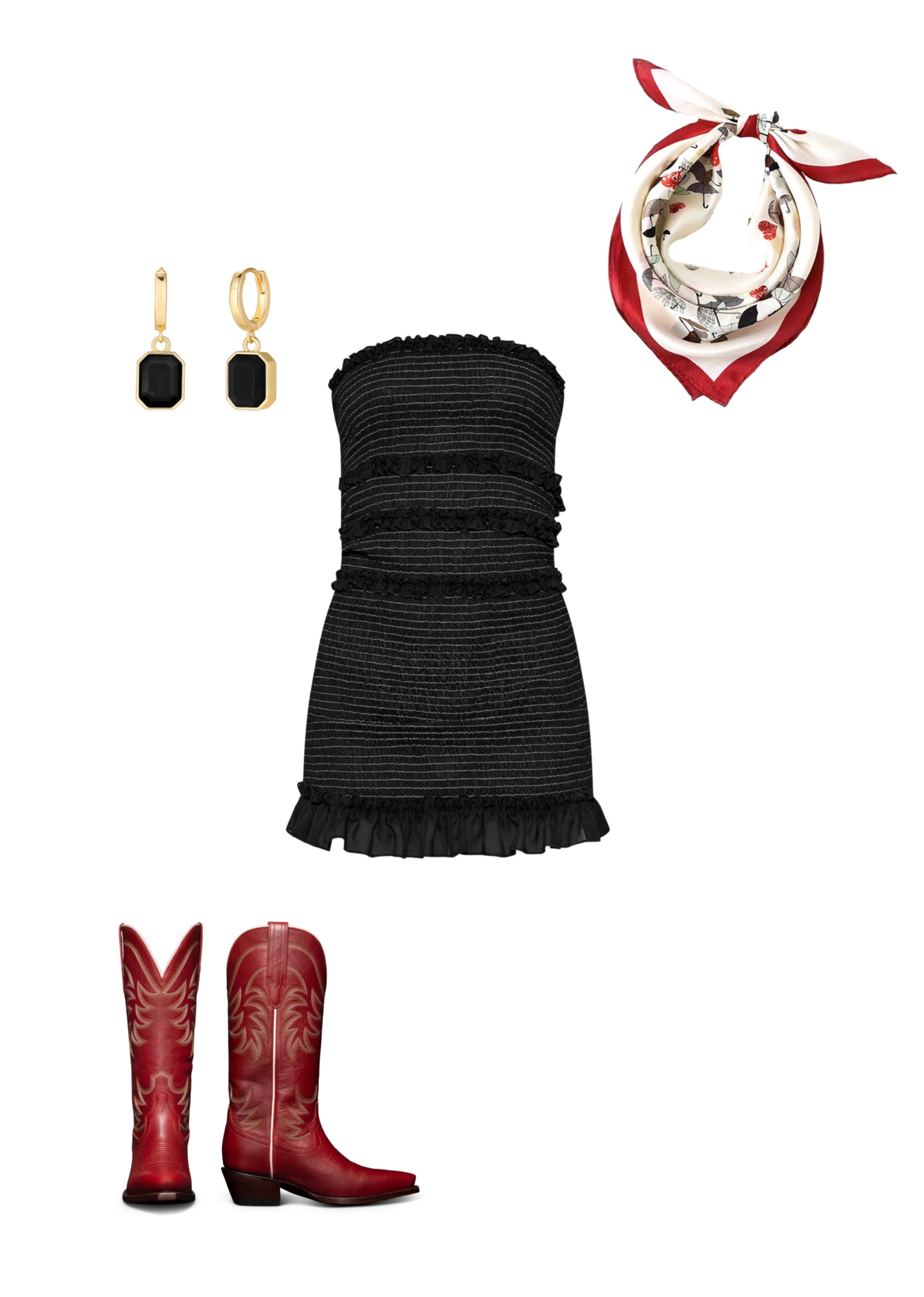 Country Concert Outfit Inspo! ❤️🖤 Also would be perfect for a UGA football game 🤭

#LTKStyleTip #LTKFindsUnder50 #LTKU