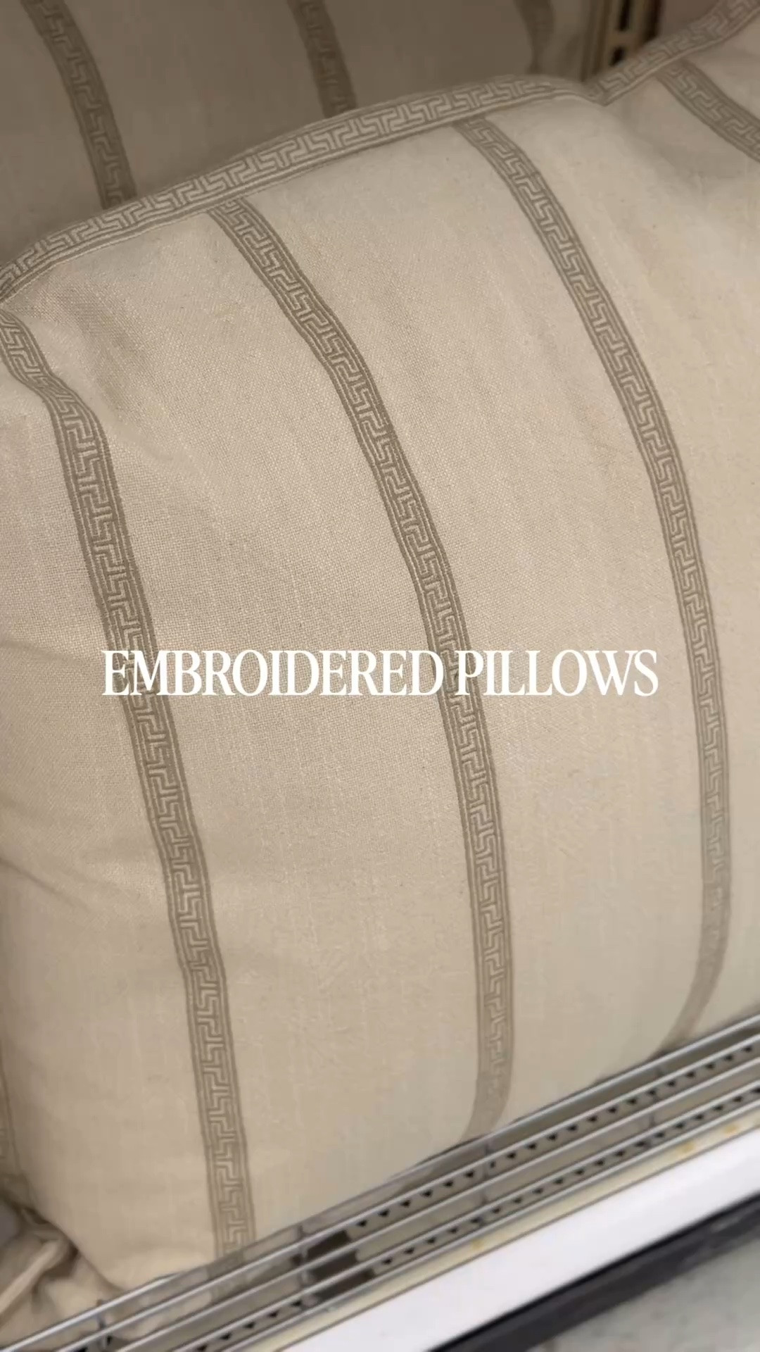 These embroidered stripe throw pillows are such a pretty way to add texture and a classic touch to a sofa or chair. Now available at Target in cream and camel, with flange detailing and a removable cover with a hidden zipper.
One of my favorite pillow tricks: swap the included insert for my favorite inserts for a fuller, more luxurious look.
#ThrowPillows #EmbroideredPillows #TargetHome #NeutralHomeDecor #ClassicHomeDecor #LivingRoomDecor #DecorativePillows

#LTKHome