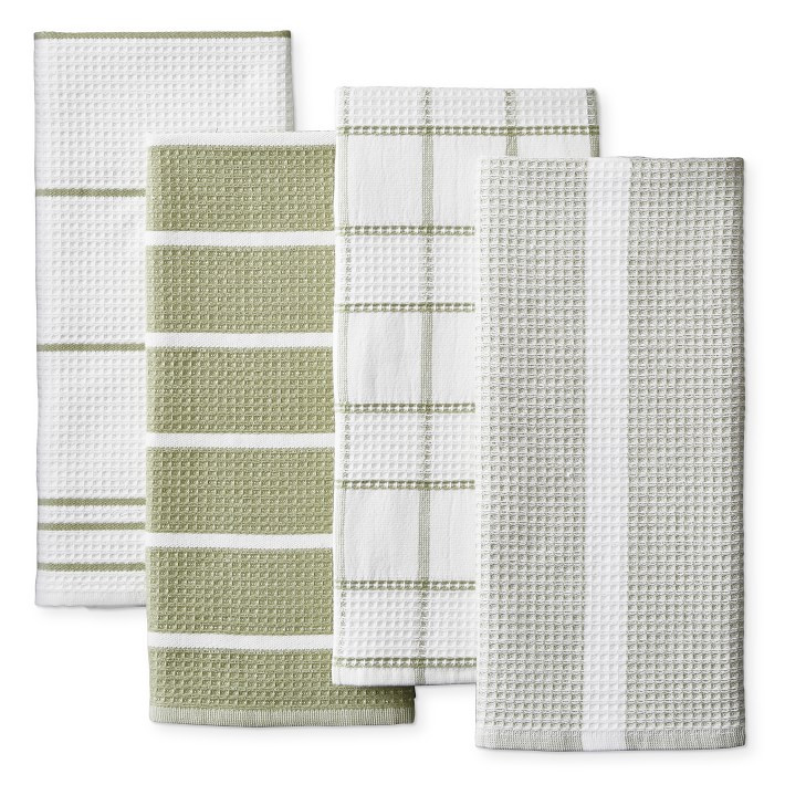 Williams Sonoma Super Absorbent Waffle Weave Multi-Pack Towels, Set of 4 | Williams-Sonoma