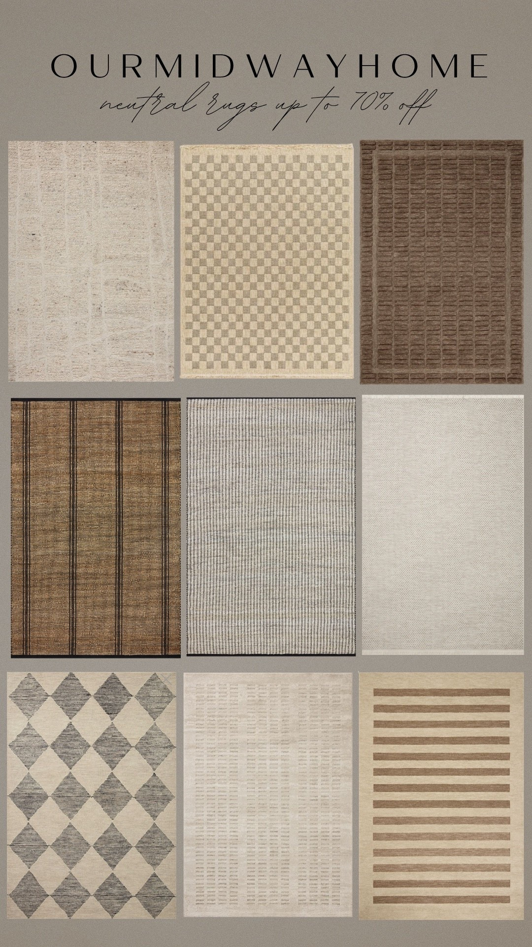 #ad All my favorite neutral area rugs are on major sale up to 70% off plus fast + free shipping on orders over $35 during @Wayfair’s Memorial Day Clearance now through 5/26! 🤎

#wayfair #wayfairpartner
