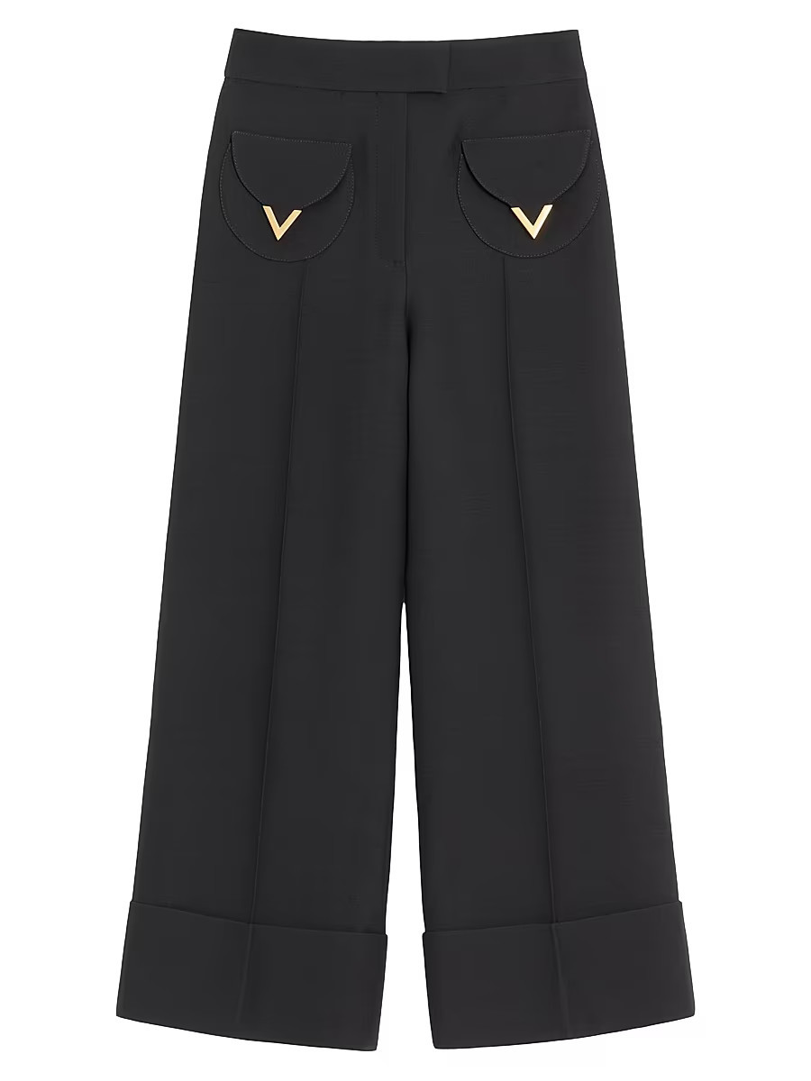 Women's Crepe Couture Trousers - Black - Size 2 | Saks Fifth Avenue