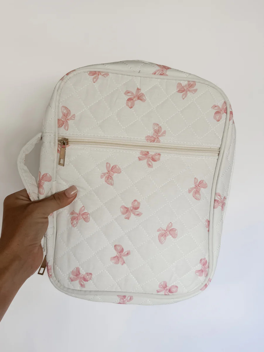 Elise Pink Bow (XL) Bible Cover | CK Squared Boutique