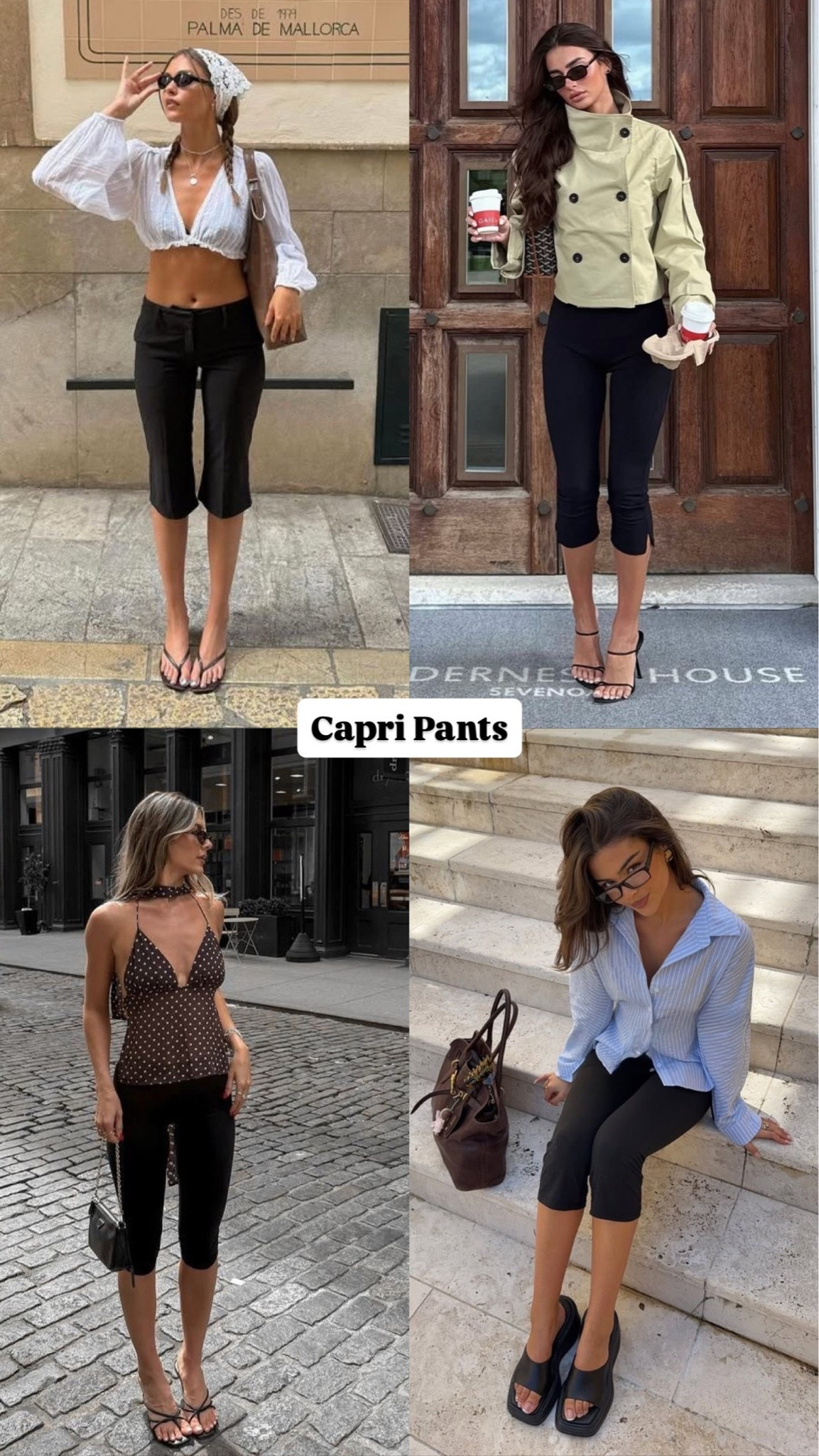 Capri pants are officially back and cooler than ever. cool girl fashion trendy energy ✨
#StreetStyle #SpringFashion #StyleTrend

#LTKootd #LTKSaleAlert