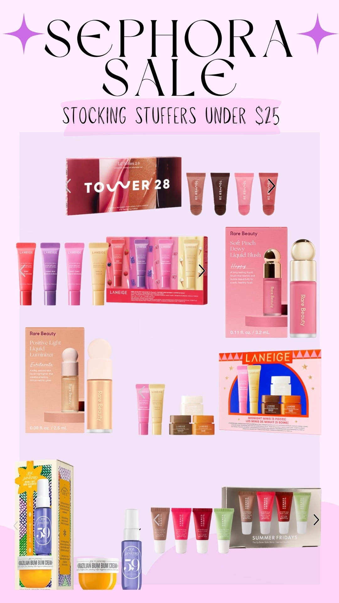 The BEST stocking stuffers and Favorite Things Party gifts!! All under $25!! 

#giftguide #giftsforgirls #giftsfortweens #giftsforteens #beautygiftguide #sephorasale

#LTKGiftGuide #LTKHoliday