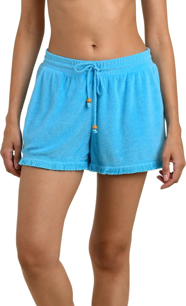 La Blanca Wild Beach Fringe Drawstring Shorts | Nordstrom | Nordstrom