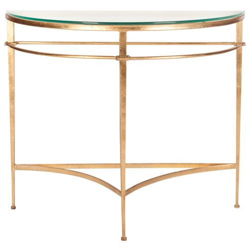 Larsen Console Table, Gold | One Kings Lane