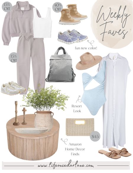 Weekly Faves- check out what we are loving! From new arrivals, sales, home decor and more! Loving these cute new ON Cloud shoes! Lots of home decor from Amazon & snag this cute vacay look! 

#vacationoutfits #jeans #livingroom #swimsuits #homedecor 



#LTKhome #LTKunder50 #LTKsalealert