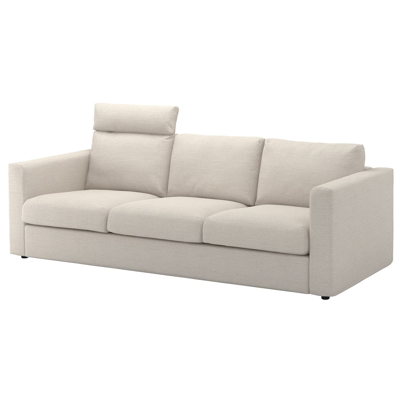 VIMLE 3er-Sofa, Mit Nackenkissen/Gunnared beige - IKEA Deutschland | IKEA (DE)