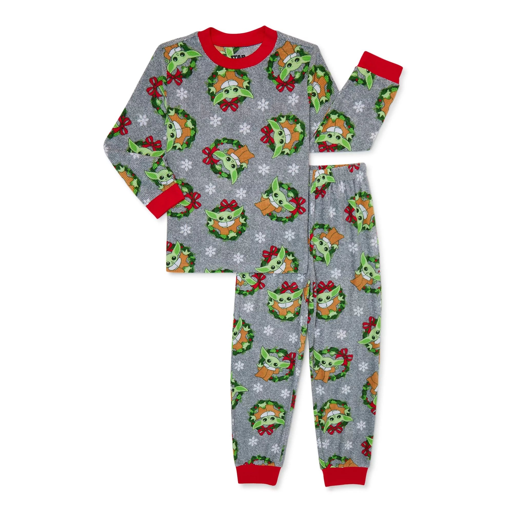 Baby Yoda Boys Christmas Pajama Set, 2-Piece, Sizes 4-12 | Walmart (US)