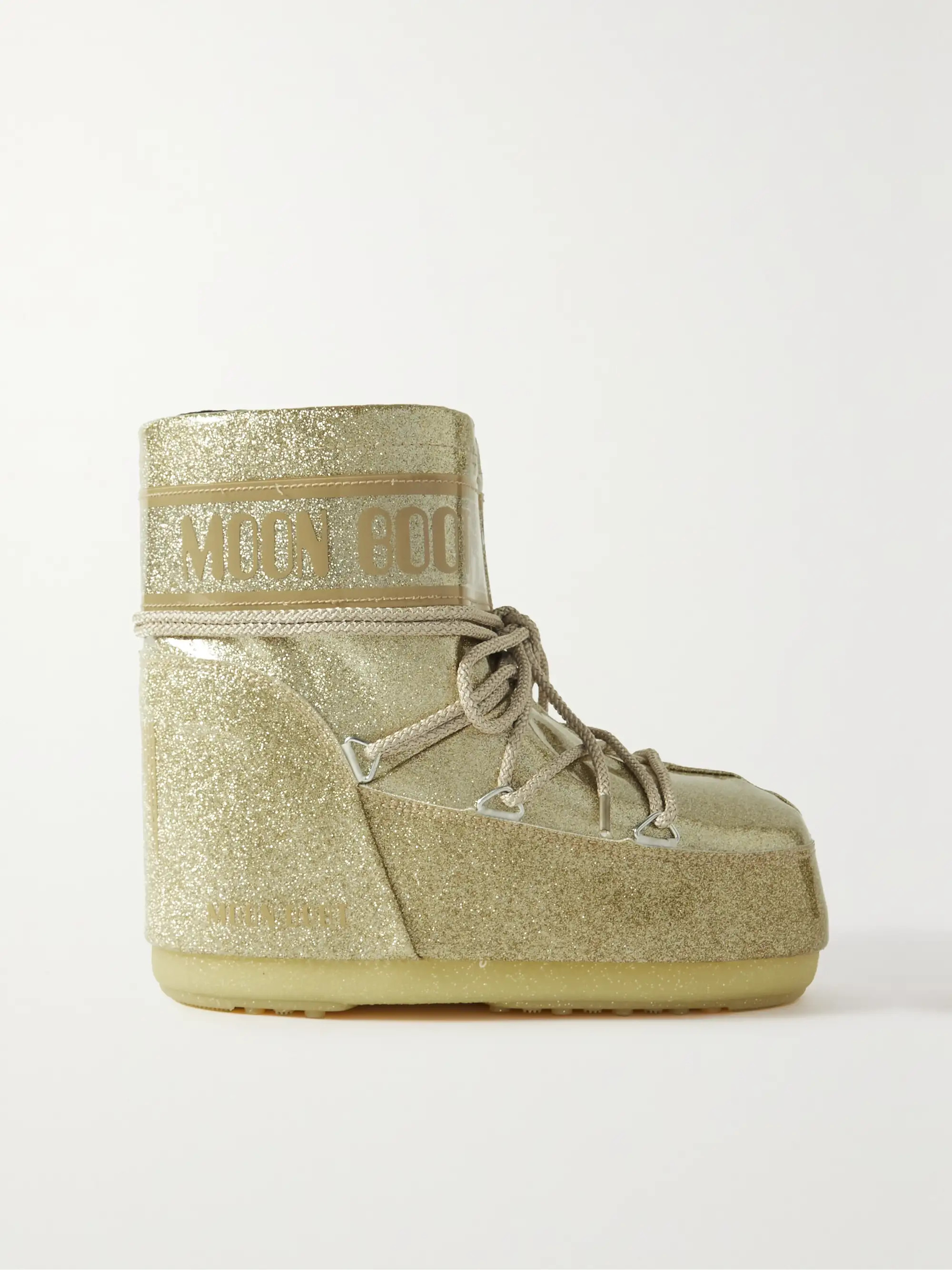 Icon Low Glitter coated-shell snow boots | NET-A-PORTER (US)