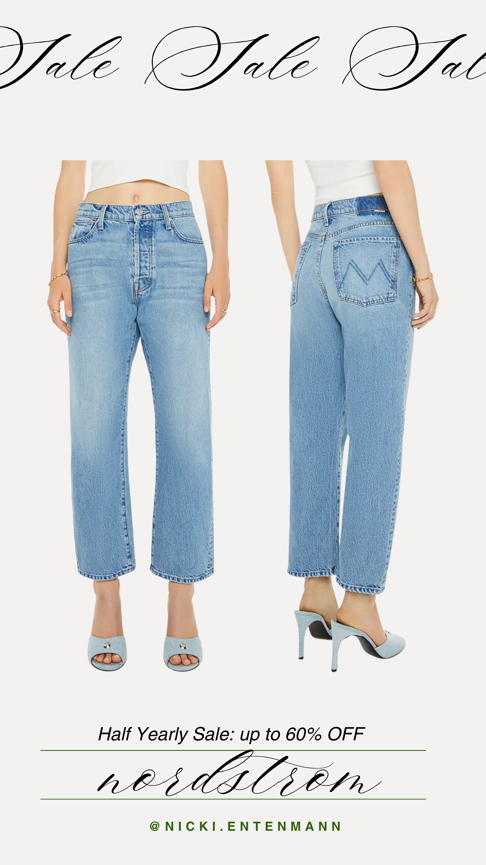 The Nordstrom Half-Yearly Sale is here with up to 60% off! These Mother jeans always sell out fast, so snag them before they’re gone! Trust me, you won’t regret it. 👖💃

Nordstrom sale, Mother jeans, jeans sale, denim deals, fashion sale, up to 60% off, style steals, wardrobe refresh, trendy jeans, shopping deals 

 #LTKHoliday #LTKSaleAlert #LTKStyleTip