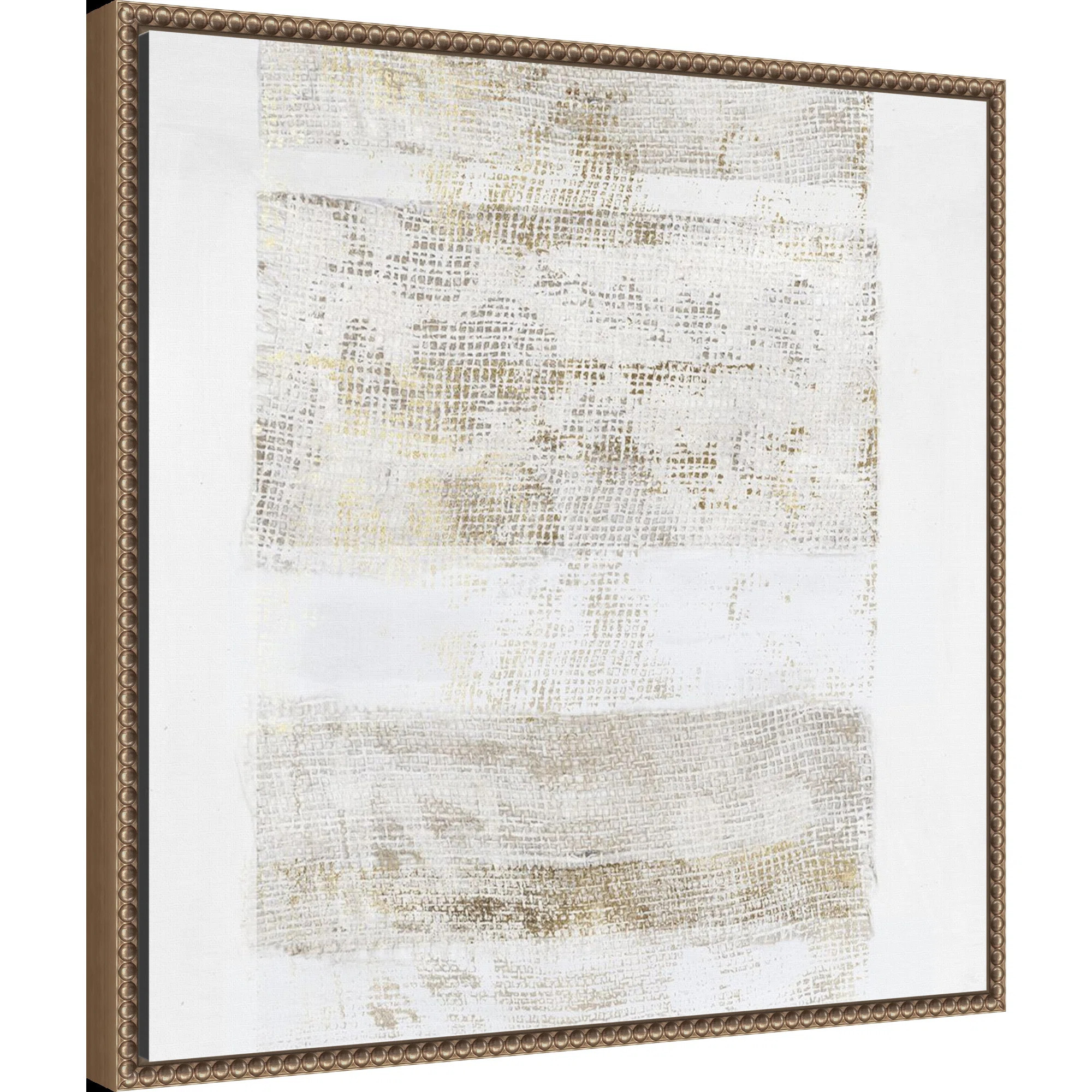 Wrought Studio Earthy Burlap Impressions by Framed Canvas Wall Art Print | Wayfair | Wayfair North America