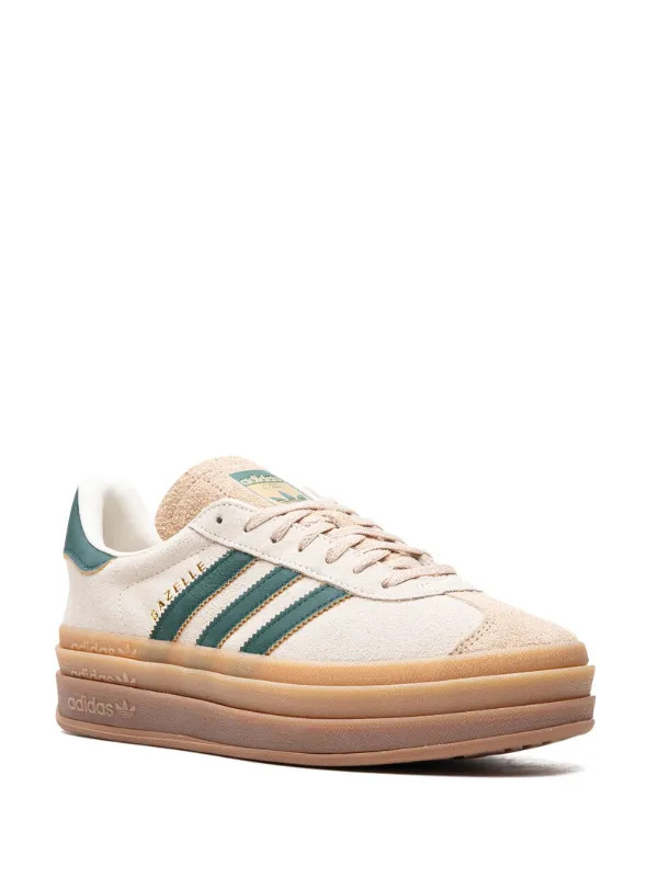 Adidas Gazelle Bold "Cream Collegiate/Green" Sneakers - Farfetch | Farfetch Global