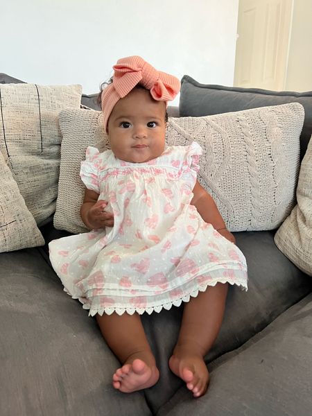 Baby (6 months) outfits we are loving for our sweet Nyah! We can’t change her enough to wear all these outfits!! 
Baby girl outfits, baby girl style, baby girl fashion 

#LTKkids #LTKbaby #LTKfamily