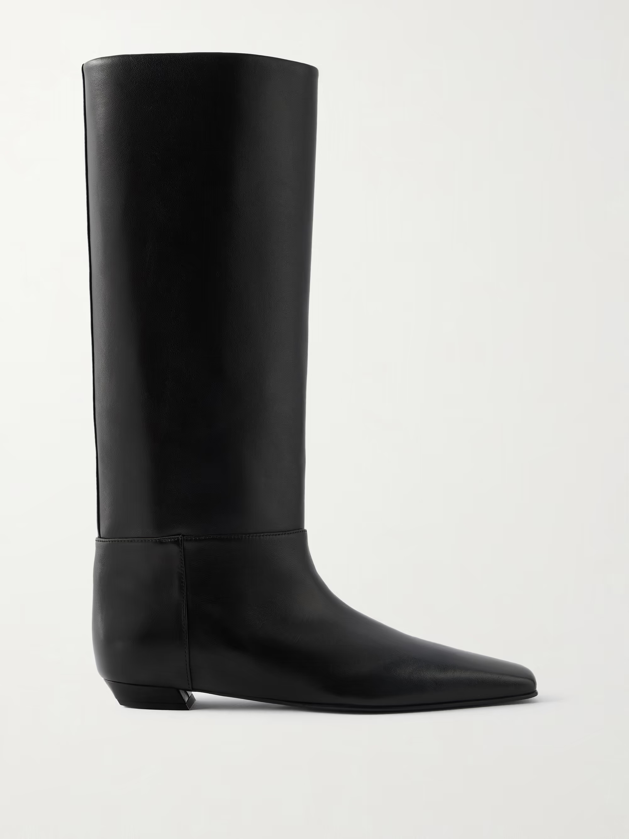 Trap leather knee boots | NET-A-PORTER (US)
