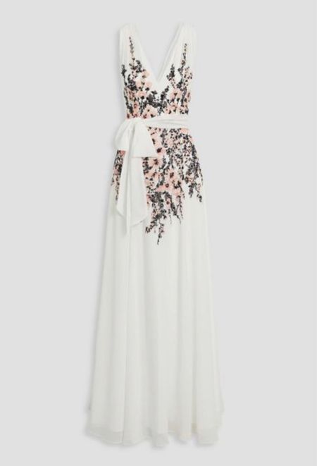 The prettiest detailing on this extra 40% off gown - would be stunning as a rehearsal dinner dress!

#LTKsalealert #LTKwedding #LTKstyletip