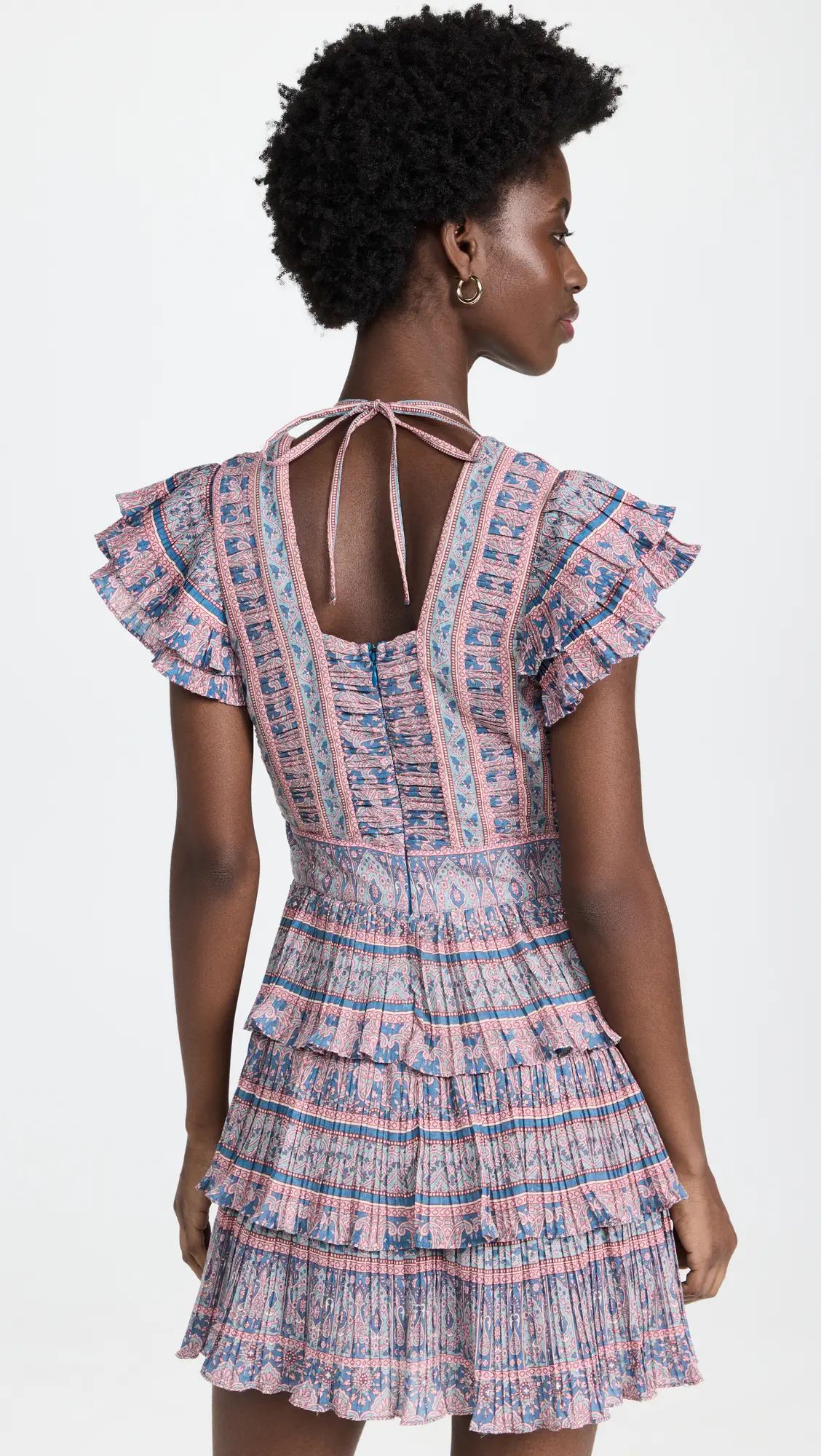 Sea Parker Print Flutter Sleeve Dress | Shopbop | Shopbop