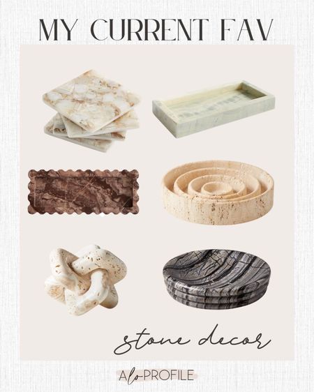 Decor items // stone decor, travertine decor, marble decor, marble tray, onyx decor, travertine object, marble bowl, scalloped home decor, modern home decor, agate coasters, modern decorative objects, shelf styling, coffee table styling, family room decor, entry decor, console table styling, bathroom stlying

#LTKhome