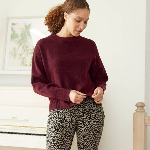 Women's Slouchy Crewneck Pullover Sweater - A New Day™ | Target
