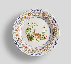 Botanical Bunny Stoneware Appetizer Plates - Set of 4 | Pottery Barn (US)